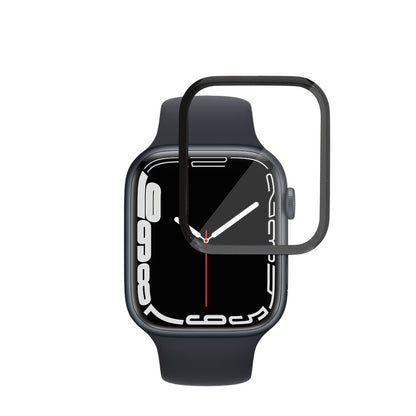 Zaštitna folija za ekran Techsuit Nano Flex za Apple Watch Series 9 / 8 / 7 41mm, Plastika, Set od 2 komada, Crna