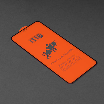 Zaštitna folija za ekran Techsuit za Apple iPhone 11 Pro Max / XS Max, Kaljeno staklo, Full Glue, 111D, Crna