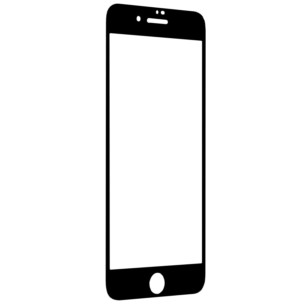 Zaštitna folija za ekran Techsuit za Apple iPhone SE (2022) / SE (2020) / 8 / 7, Kaljeno staklo, Full Glue, 111D, Crna