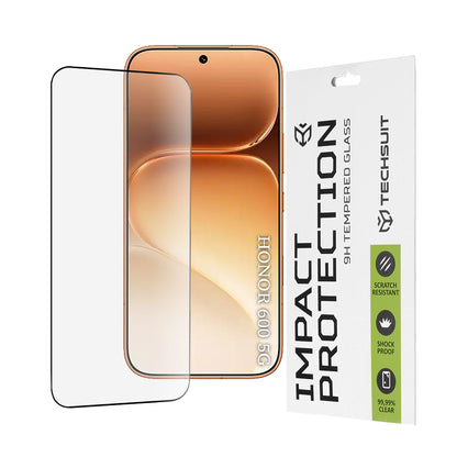 Zaštitna folija za ekran Techsuit za Honor 600 Pro / 600, Kaljeno staklo, Full Glue, 111D, Crna