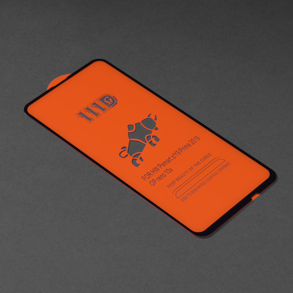 Zaštitna folija za ekran Techsuit za Huawei Y9 Prime (2019) / P Smart Z, Kaljeno staklo, Full Glue, 111D, Crna