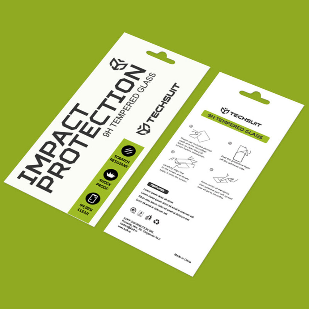 Zaštitna folija za ekran Techsuit za Motorola Moto G06 Power / G06, Kaljeno staklo, Full Glue, 111D, Crna