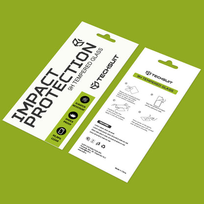 Zaštitna folija za ekran Techsuit za Motorola Moto G06 Power / G06, Kaljeno staklo, Full Glue, 111D, Crna