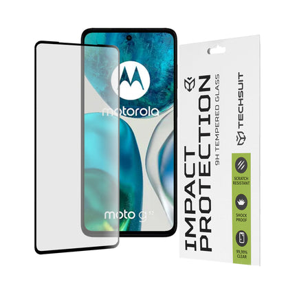 Zaštitna folija za ekran Techsuit za Motorola Moto G52 / G82, Kaljeno staklo, Full Glue, 111D, Crna