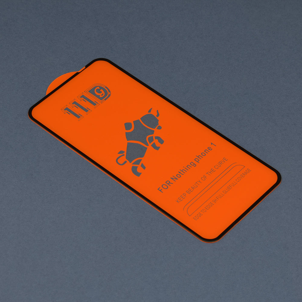 Zaštitna folija za ekran Techsuit za Nothing Phone (1), Kaljeno staklo, Full Glue, 111D, Crna