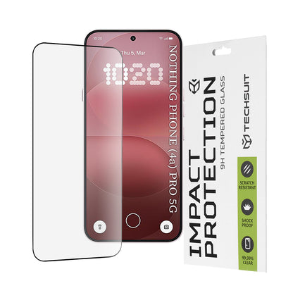 Zaštitna folija za ekran Techsuit za Nothing Phone (4a) Pro, Kaljeno staklo, Full Glue, 111D, Crna