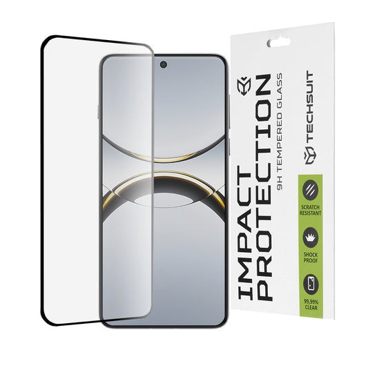 Zaštitna folija za ekran Techsuit za Oppo Find X8 Pro, Kaljeno staklo, Full Glue, 111D, Crna