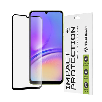 Zaštitna folija za ekran Techsuit za Samsung Galaxy A05s A057 / A05 A055, Kaljeno staklo, Full Glue, 111D, Crna