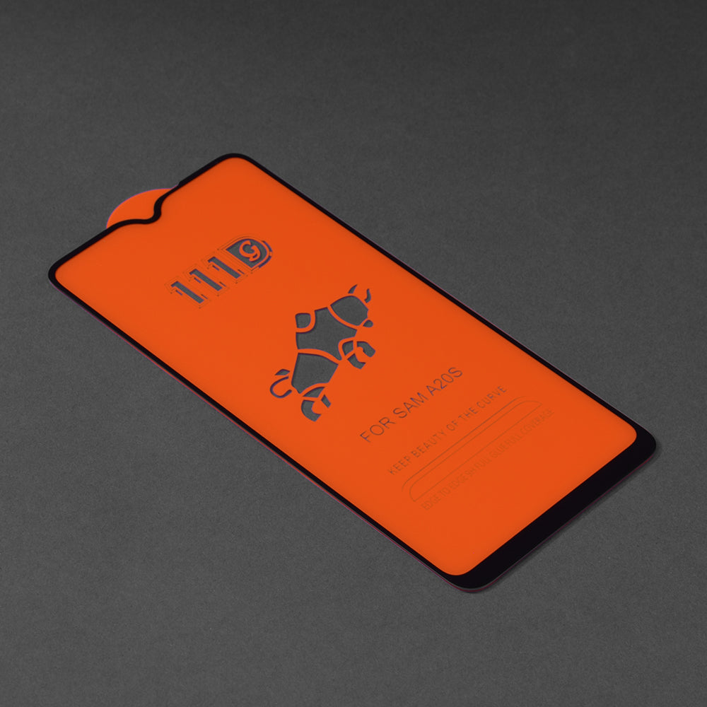 Zaštitna folija za ekran Techsuit za Samsung Galaxy A20s A207, Kaljeno staklo, Full Glue, 111D, Crna
