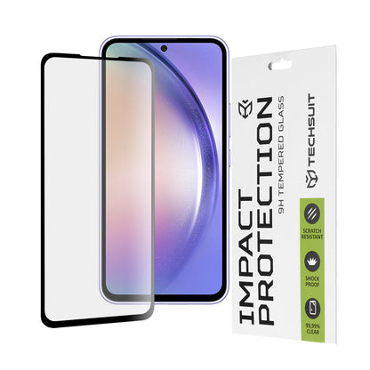 Zaštitna folija za ekran Techsuit za Samsung Galaxy A54 A546, Kaljeno staklo, Full Glue, 111D, Crna