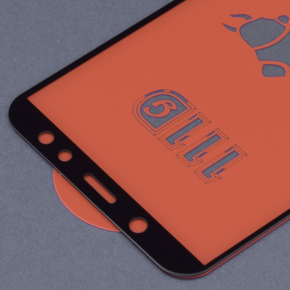 Zaštitna folija za ekran Techsuit za Samsung Galaxy A6 Plus (2018) A605, Kaljeno staklo, Full Glue, 111D, Crna