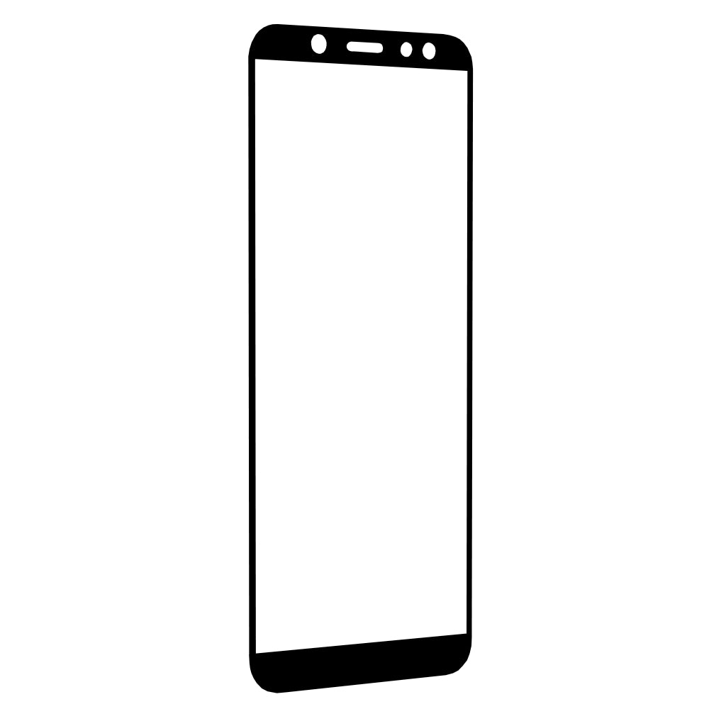 Zaštitna folija za ekran Techsuit za Samsung Galaxy A6 Plus (2018) A605, Kaljeno staklo, Full Glue, 111D, Crna