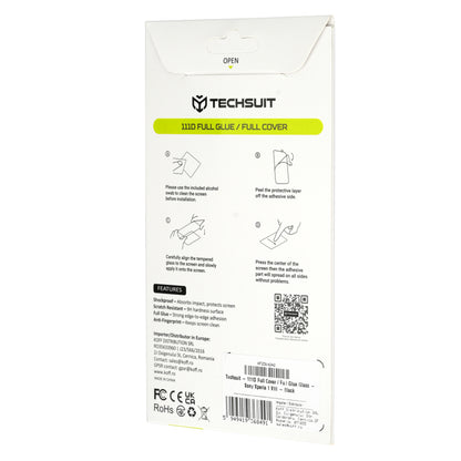 Zaštitna folija za ekran Techsuit za Xiaomi 17T Pro, Kaljeno staklo, Full Glue, 111D, Crna