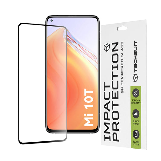 Zaštitna folija za ekran Techsuit za Xiaomi Mi 10T 5G / 10T Pro 5G, Kaljeno staklo, Full Glue, 111D, Crna