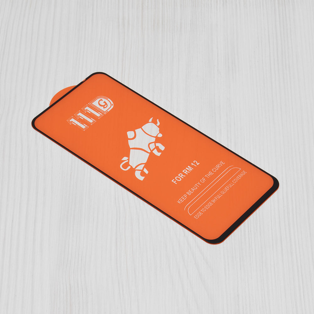 Zaštitna folija za ekran Techsuit za Xiaomi Poco M6 4G / Redmi 13 / 12 5G / 12, Kaljeno staklo, Full Glue, 111D, Crna