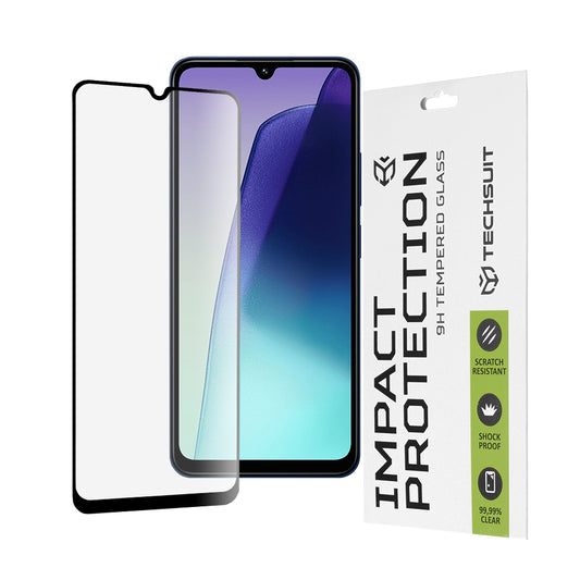 Zaštitna folija za ekran Techsuit za Xiaomi Redmi A5 4G (Regional) / 14C / Poco C75, Kaljeno staklo, Full Glue, 111D, Crna