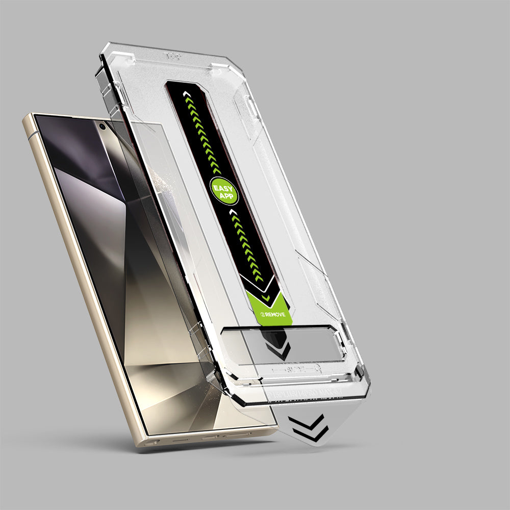 Zaštitna folija za ekran Techsuit TitanGlass CrystalHD za Samsung Galaxy S24 Ultra S928, Kaljeno staklo, Full Glue, Set od 2 komada