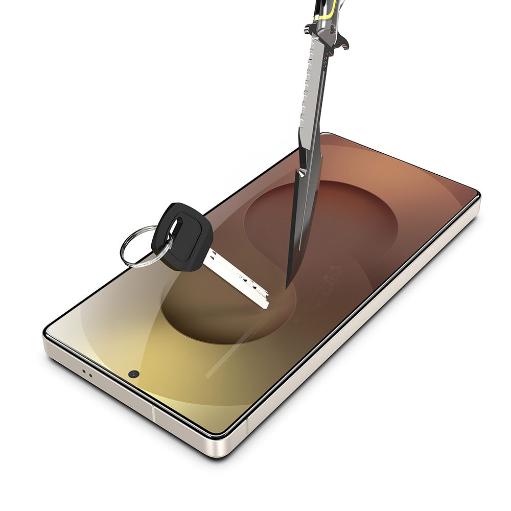 Folija za zaštitu ekrana Techsuit TitanGlass CrystalHD za Samsung Galaxy S26, Kaljeno staklo, Full Glue