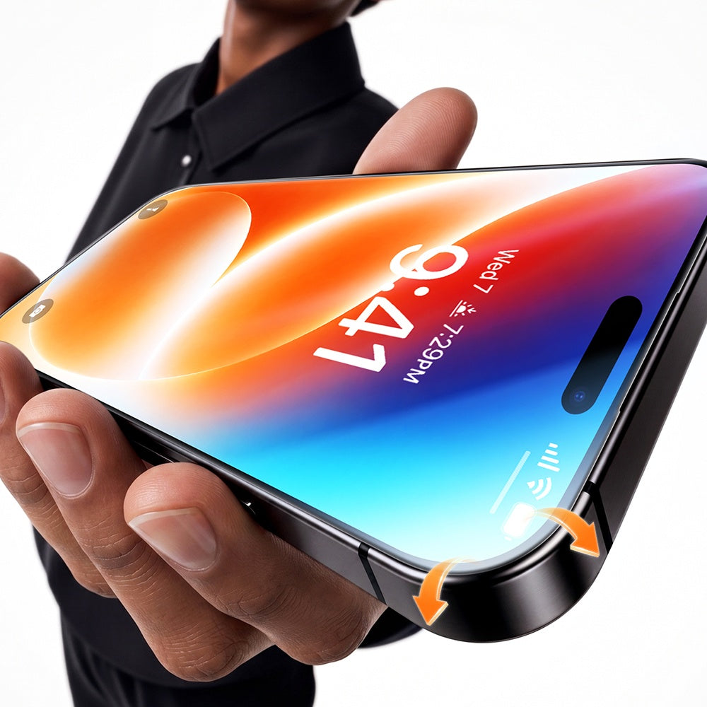 Zaštitna folija za ekran Torras HD Shield za Apple iPhone 18 Pro / 17 Pro, Kaljeno staklo, Full Glue, Crna