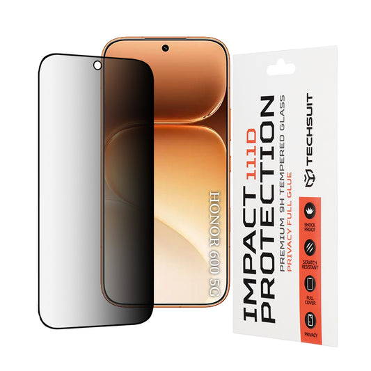 Zaštitna folija Privacy Techsuit za Honor 600 Pro / 600, Kaljeno Staklo, Full Glue, 111D