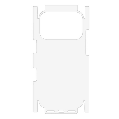 Zaštitna folija za zadnju stranu OEM za Apple iPhone 17 Pro, Plastika