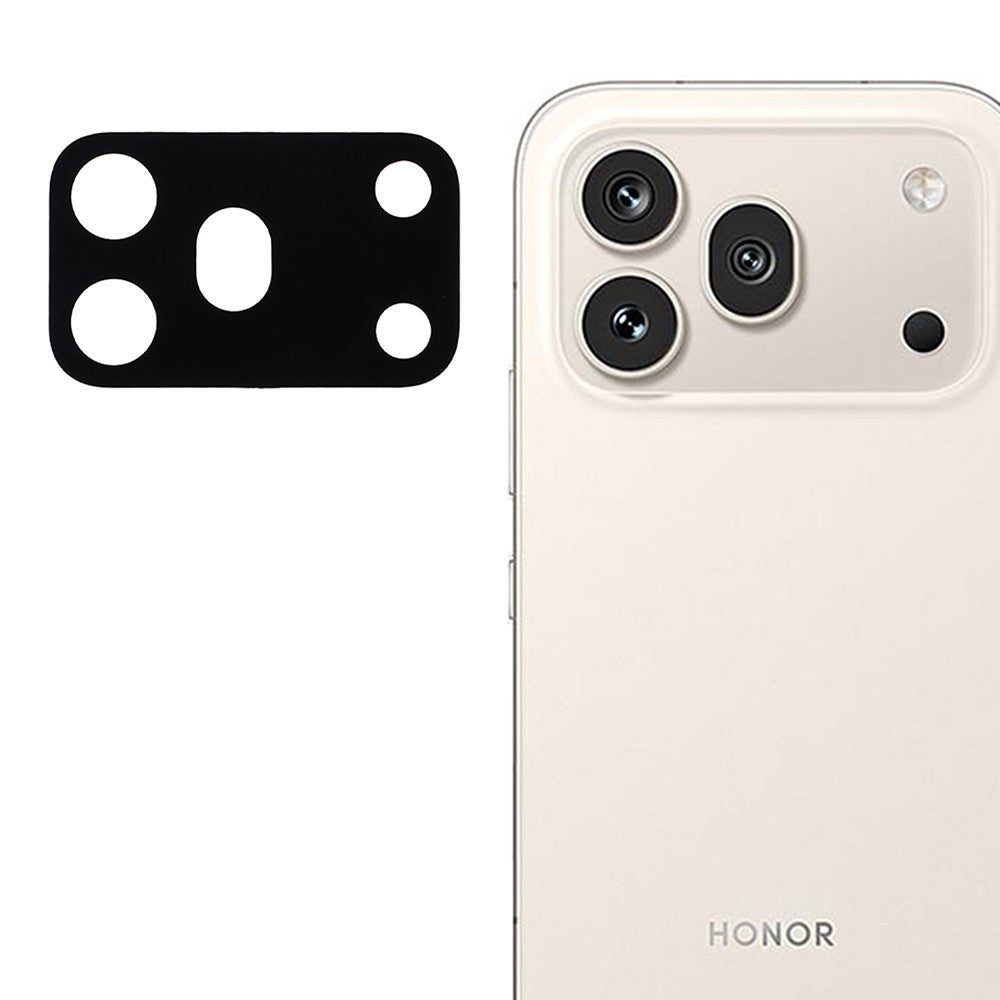 Zaštitna folija za zadnju kameru Techsuit za Honor 600 Pro, kaljeno staklo, crna