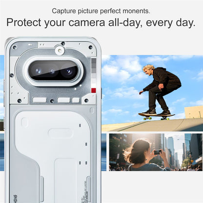 Zaštitna folija za zadnju kameru Techsuit za Nothing Phone (4a), Kaljeno staklo, Crna
