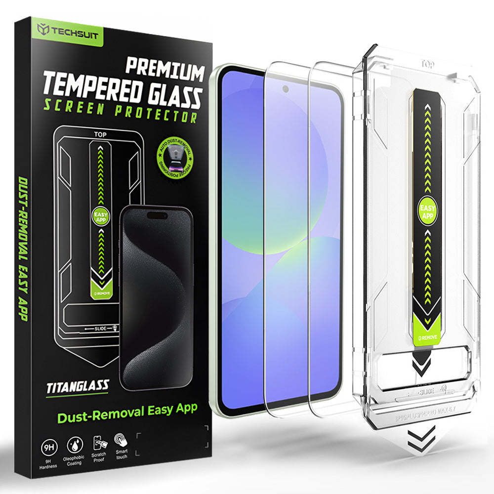 Zaštitna folija za ekran Techsuit TitanGlass CrystalHD za Samsung Galaxy A37 5G / A36 A366, Kaljeno staklo, Set od 2 komada