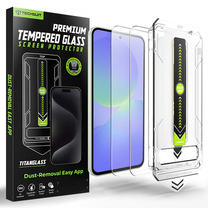 Zaštitna folija za ekran Techsuit TitanGlass CrystalHD za Samsung Galaxy A37 5G / A36 A366, Kaljeno staklo, Set od 2 komada