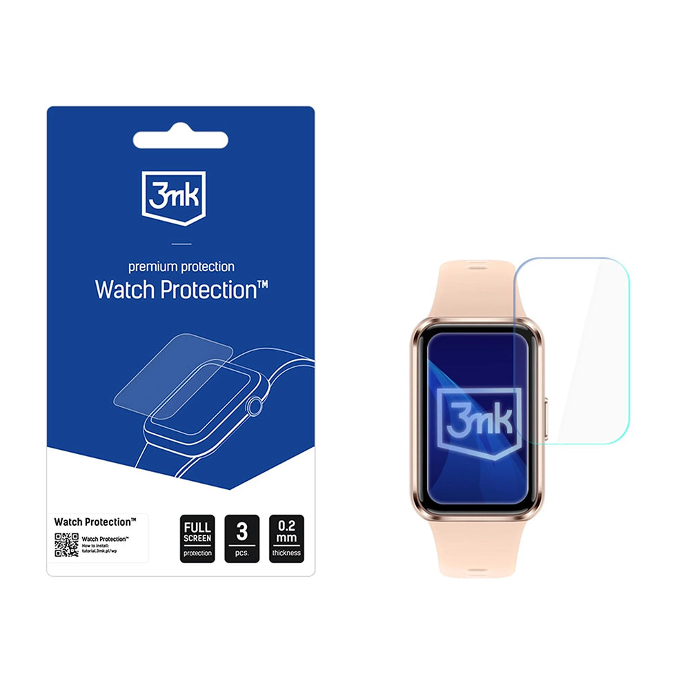 Folija za zaštitu 3MK Arc za Huawei Band 11, Set 3 komada, Plastika