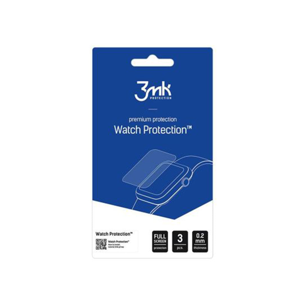 Folija za zaštitu 3MK Arc za Xiaomi Watch 5, Set 3 komada, Plastika