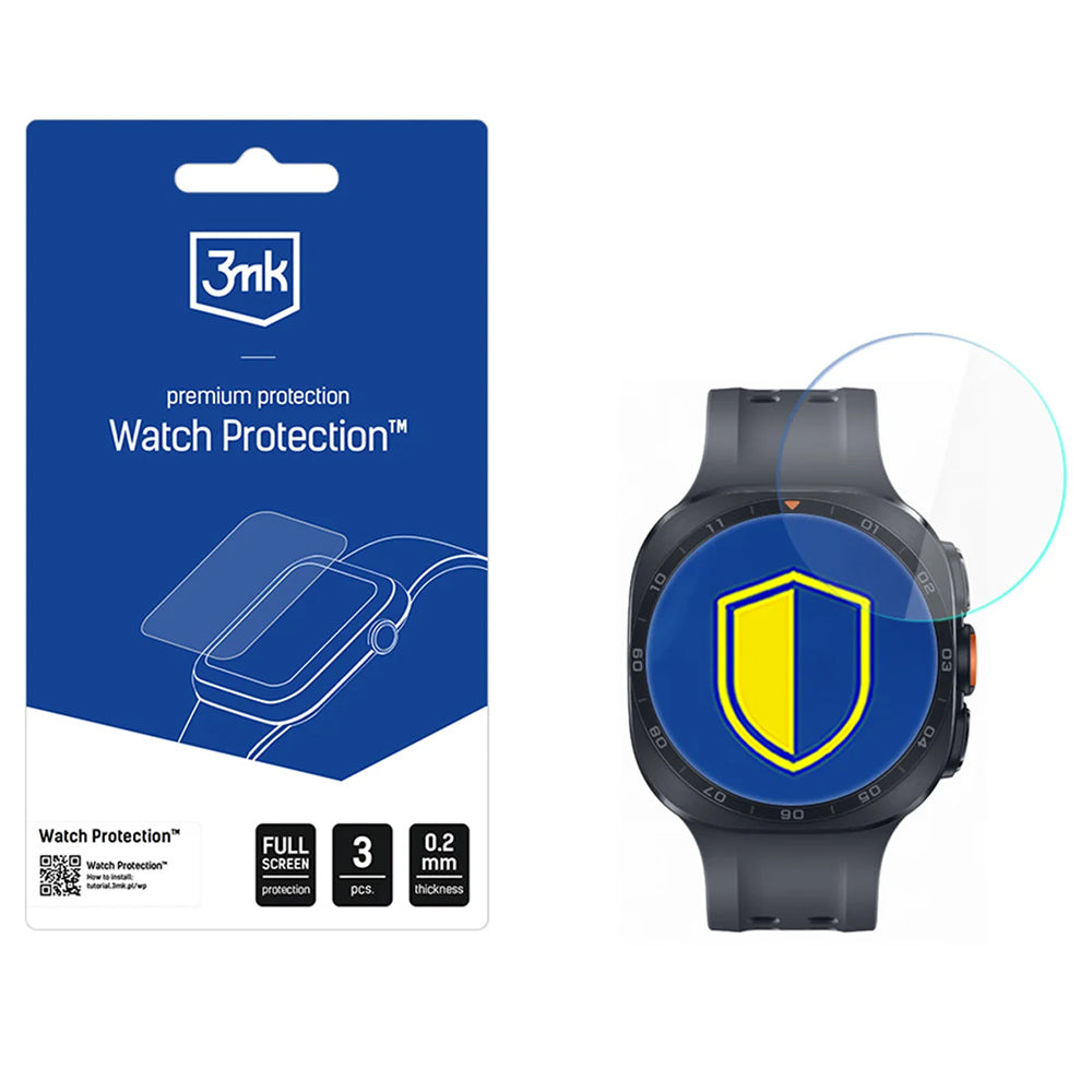 Zaštitna folija 3MK FlexibleGlass za Samsung Galaxy Watch Ultra2, Set od 3 komada, Fleksibilno staklo