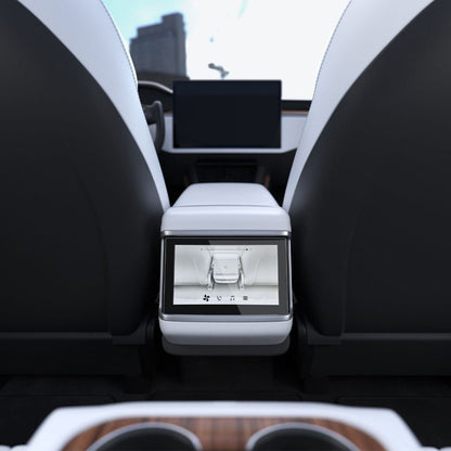 Folija za zaštitu Spigen GlastR Slim Anti-Glare za Real Touchscreen Tesla X / S (2022 - 2021), Kaljeno staklo, Crna