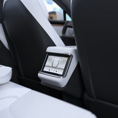 Folija za zaštitu Spigen GlastR Slim Anti-Glare za Real Touchscreen Tesla X / S (2022 - 2021), Kaljeno staklo, Crna