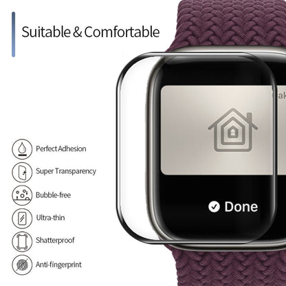 Zaštitna folija Blueo High Molecule za Apple Watch 44mm Series, Kaljeno staklo, Crna