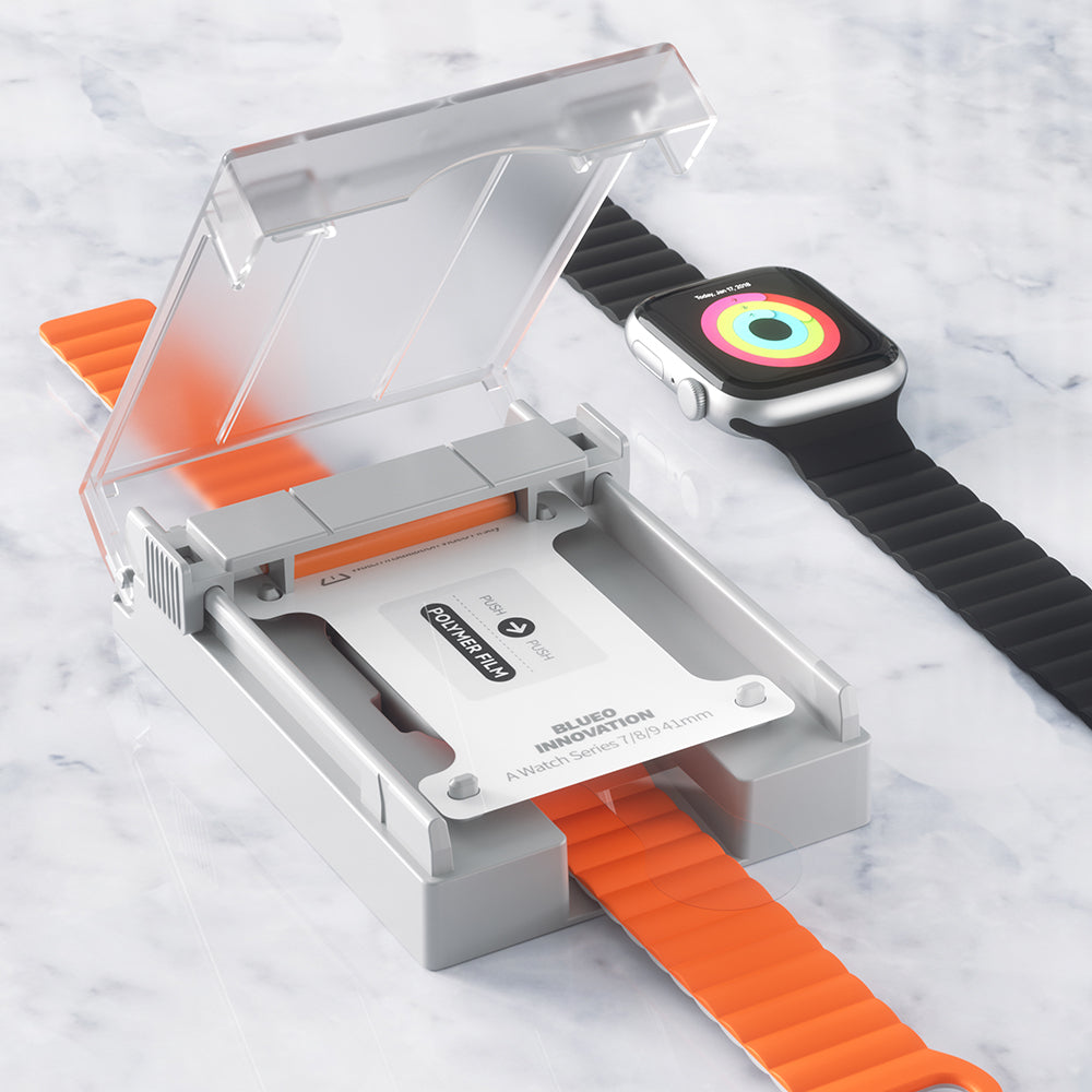Zaštitna folija Blueo High Molecule za Apple Watch 44mm Series, Kaljeno staklo, Crna