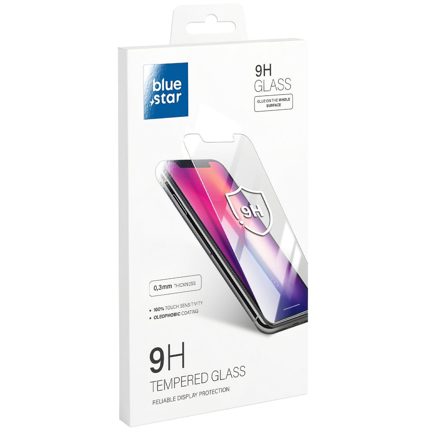 Zaštitna folija za ekran Blue Star za Oppo A74 5G, Kaljeno staklo, Pun ljepilo