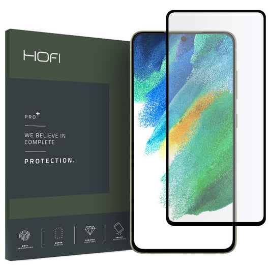 Screen protector HOFI for Samsung Galaxy S21 FE 5G G990, Tempered Glass, Full Glue, Black HOFI181 HOFI181