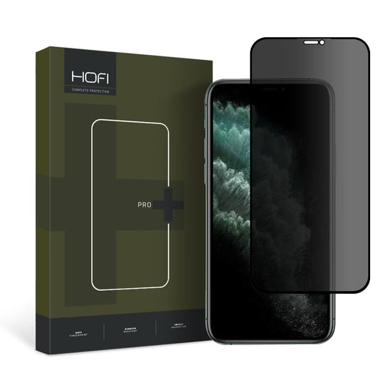 Zaštitna folija za ekran HOFI PRO+ Privacy za Apple iPhone 11 Pro / XS / iPhone X, Kaljeno staklo, Pun ljepilo