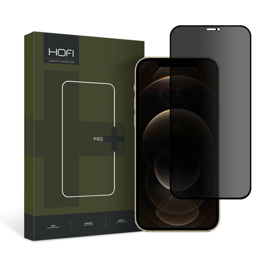 Zaštitna folija za ekran HOFI PRO+ Privacy za Apple iPhone 12 / 12 Pro, Kaljeno staklo, Pun ljepilo