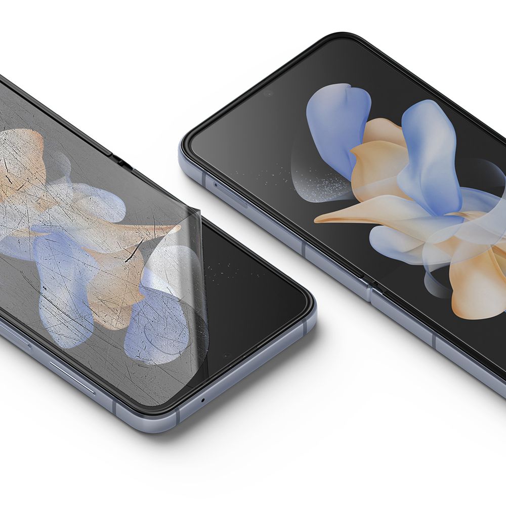 Folija za zaštitu unutrašnjeg ekrana Ringke Dual Easy za Samsung Galaxy Z Flip4 F721, Plastika, Set 2 komada