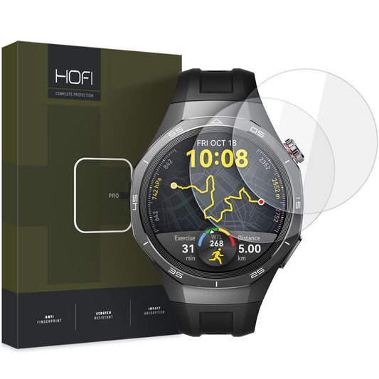 HOFI Glass PRO+ Protective Foil for Huawei Watch GT 5 Pro 46mm, Set 2 pieces, Protected Glass 