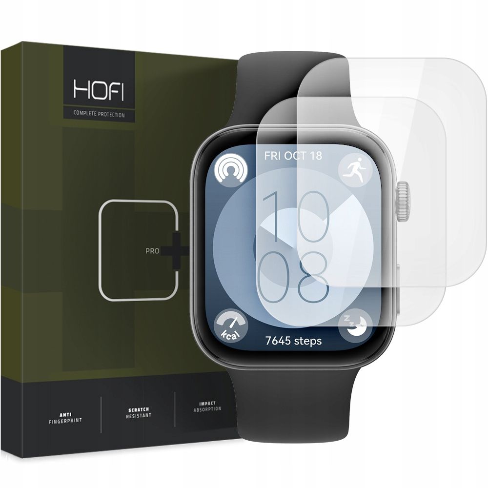 Folija zaštite HOFI PRO+ za Huawei Watch Fit 3, Set od 2 komada, Plastika