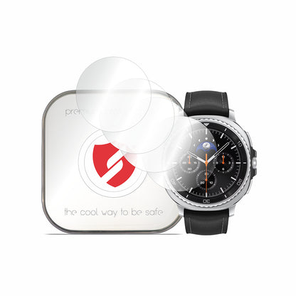 Zaštitna folija Smart Protection Premium Classic za Samsung Galaxy Watch8 Classic, Set 4 komada, Plastika