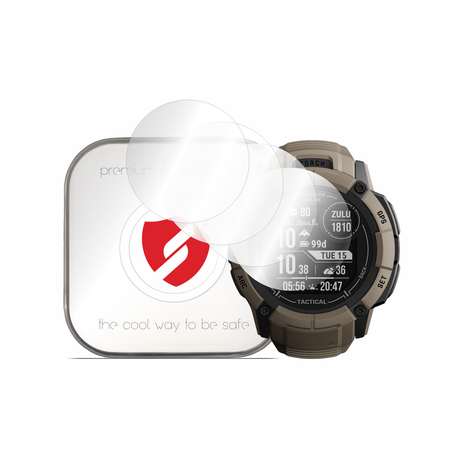 Zaštitna folija Smart Protection Premium Classic za Garmin Instinct 2X Solar, Set 4 komada, Plastika