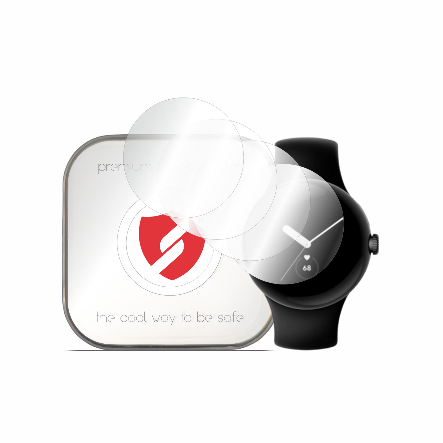Zaštitna folija Smart Protection Premium Classic za Google Pixel Watch 2 / Watch, Set 4 komada, Plastika