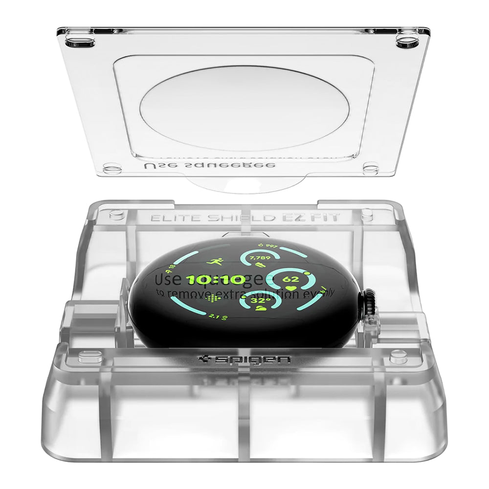 Zaštitna folija Spigen Elite Shield EZ FIT za Google Pixel Watch 41mm Series, Set 2 komada, Kaljeno staklo, Providna AFL08524