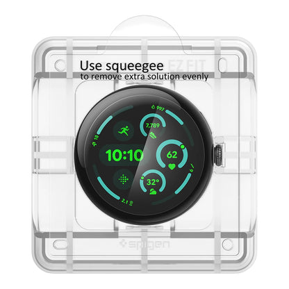 Zaštitna folija Spigen Elite Shield EZ FIT za Google Pixel Watch 41mm Series, Set 2 komada, Kaljeno staklo, Providna AFL08524