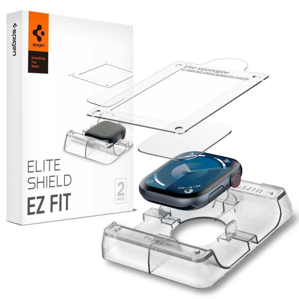 Folija za zaštitu Spigen Elite Shield EZ FIT za Apple Watch 42mm Series, Set od 2 komada, Plastika AFL08580