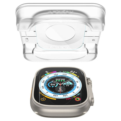 Zaštitna folija Spigen GlastR EZ FIT za Apple Watch Ultra Series, Set 2 komada, Kaljeno staklo AGL05556